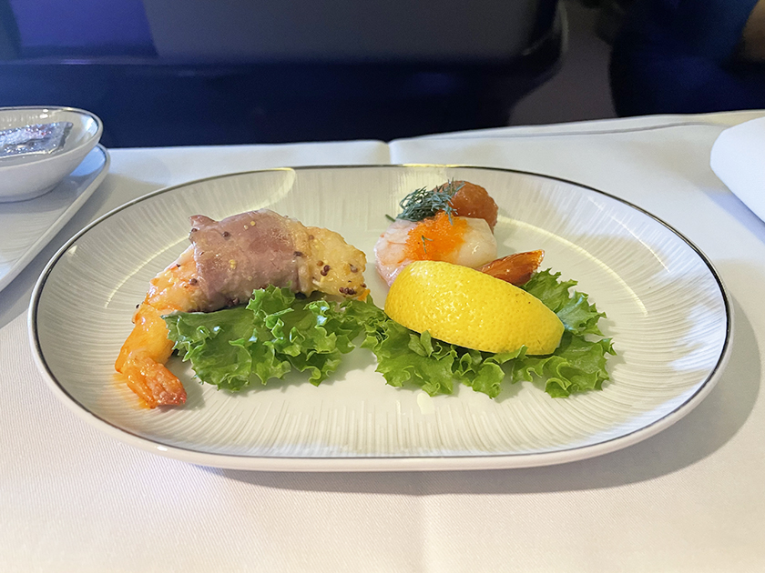 タイ国際航空ロイヤルシルク機内食 前菜