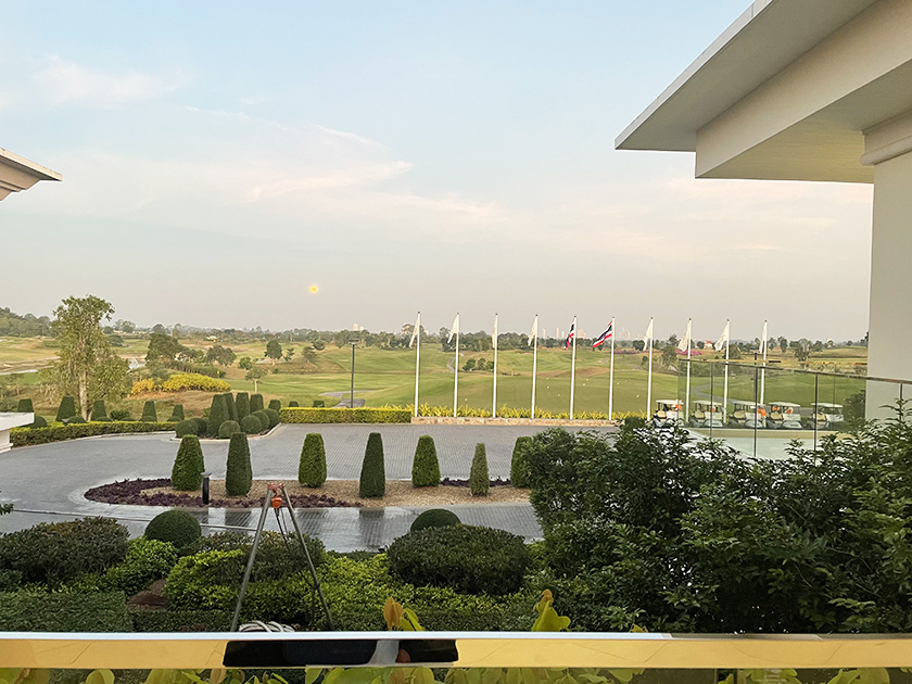 クラブハウスからの眺め「チーチャンゴルフリゾート」