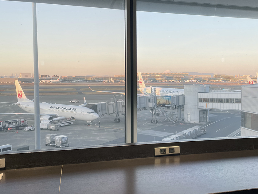 富士山が見えた「羽田空港第2ターミナル」
