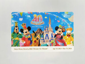 ディズニー40周年名刺サイズのカード