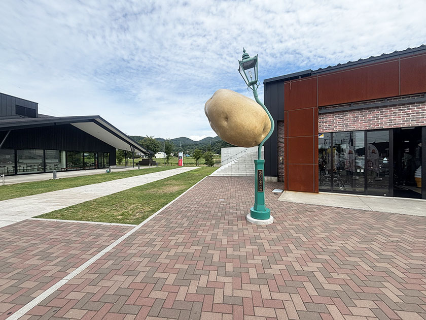 道南七飯町のダンシャクラウンジ、男爵いものオブジェ