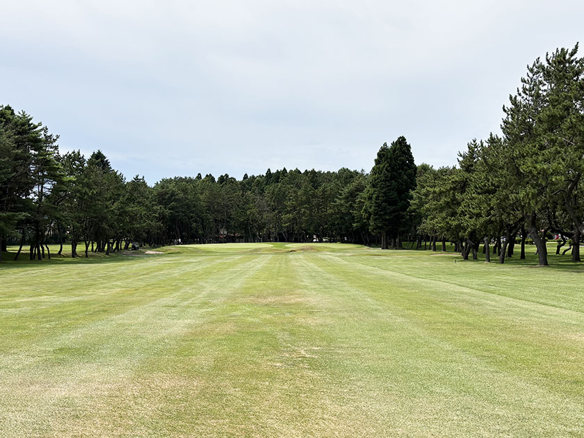 函館ゴルフ倶楽部、2番11番セカンド地点