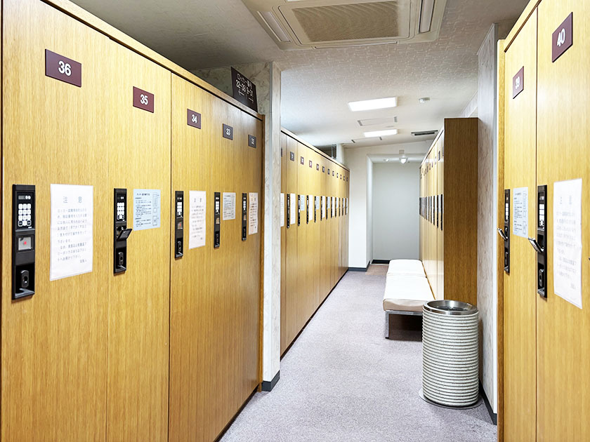 鹿部カントリー倶楽部　ロッカーの鍵はパスキー設定方式