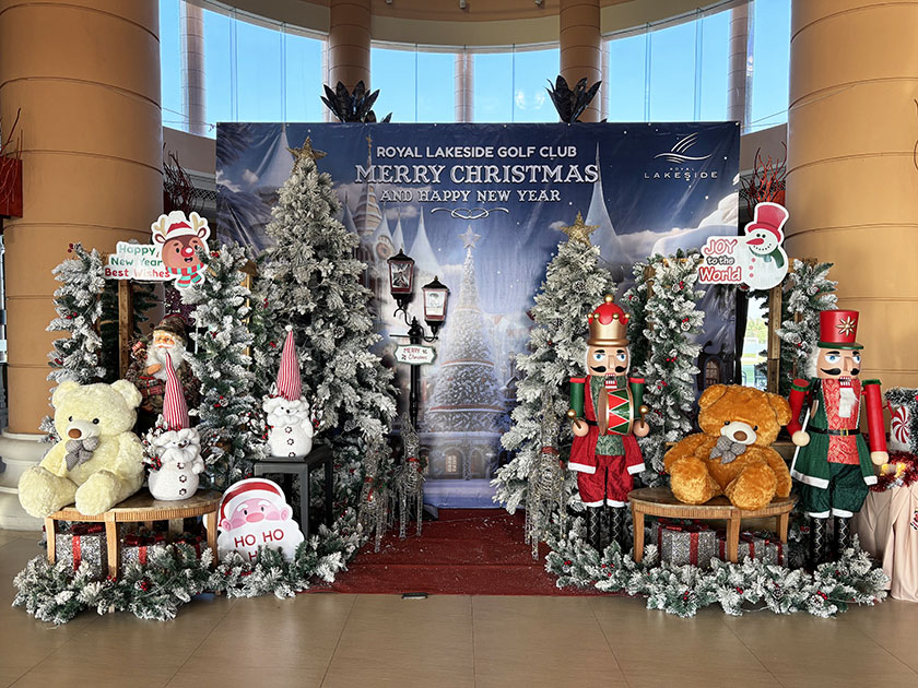 クリスマスの飾り　ロイヤルレイクサイドGC