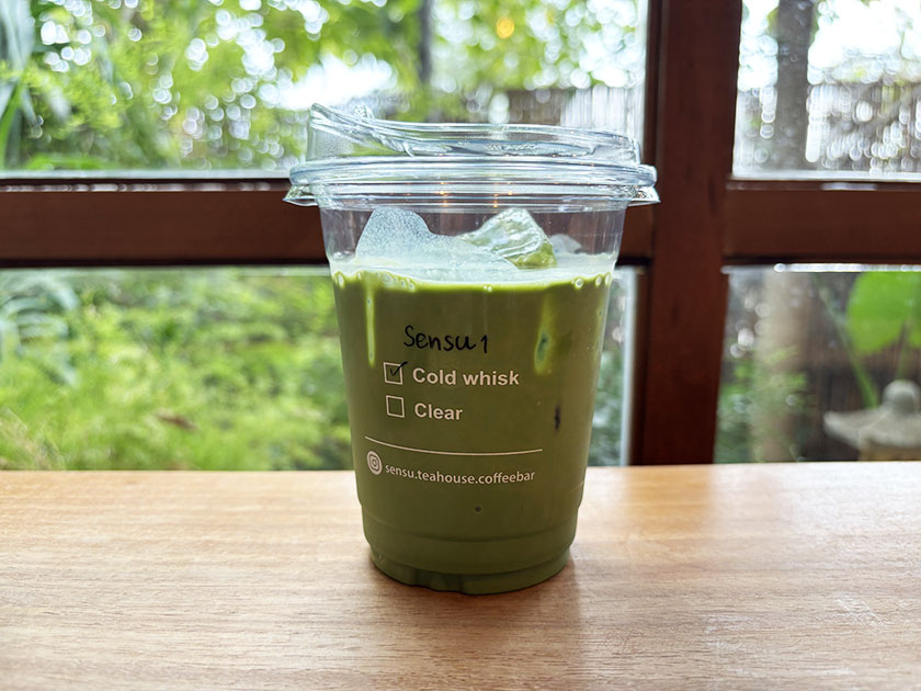 no.1 抹茶ラテ　SENSU 扇子